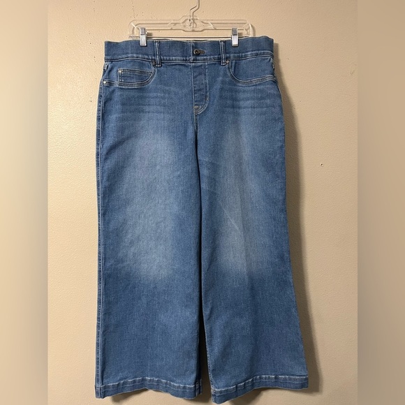 SPANXshape EveryWear Cropped Wide Leg Jeans XXL Tall - Picture 3 of 9